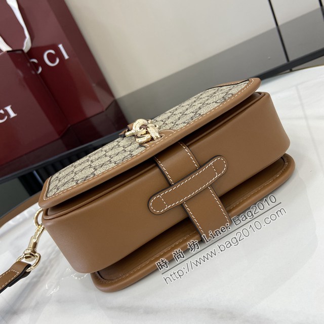 Gucci專櫃古馳最新款Emblem系列迷你肩背包斜挎包 jh2438型號：815211